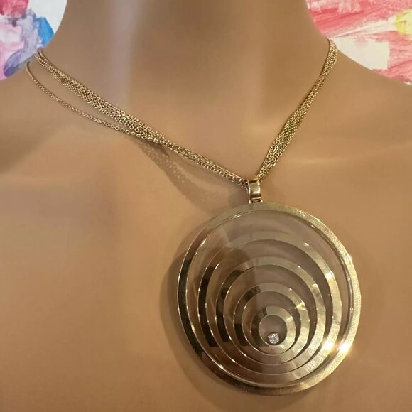 Chopard 18k Yellow Gold Extra Large Happy Spirit Diamond 5 Strand Necklace - Picture 3 of 16